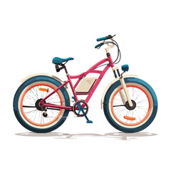 Fototapeta premium bike isolated in White