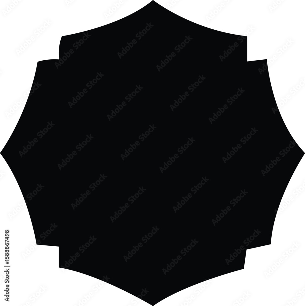 Poster Black Decorative Frame: A stylish and versatile black decorative frame with a unique geometric design, perfect for adding a touch of elegance to any project. 
