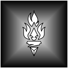 vector fire icon