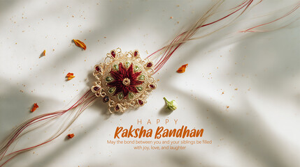 Celebration of Raksha Bandhan with Beautiful Rakhi and Festive Decorations