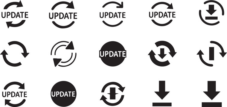 Update Vector | Software Upgrade and System Refresh Icon Illustration