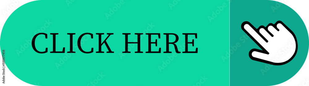 Fototapete Click Here Button Icon.Pointer Click button. Modern action button mouse click symbol. Computer mouse click cursor or Hand pointer symbol. Cursor arrow icon. Clicking finger. Vector illustration.
