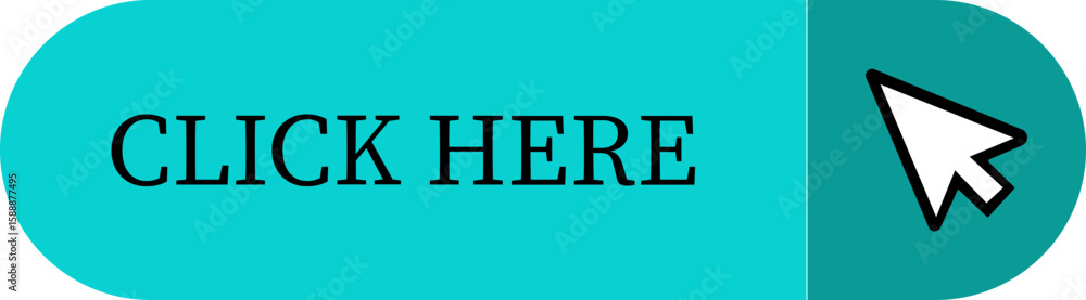 Fototapete Click Here Button Icon.Pointer Click button. Modern action button mouse click symbol. Computer mouse click cursor or Hand pointer symbol. Cursor arrow icon. Clicking finger. Vector illustration.