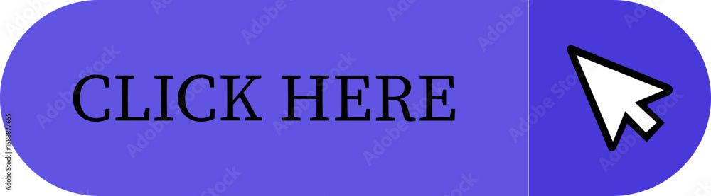 Fototapete Click Here Button Icon.Pointer Click button. Modern action button mouse click symbol. Computer mouse click cursor or Hand pointer symbol. Cursor arrow icon. Clicking finger. Vector illustration.