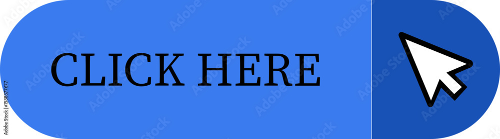Fototapete Click Here Button Icon.Pointer Click button. Modern action button mouse click symbol. Computer mouse click cursor or Hand pointer symbol. Cursor arrow icon. Clicking finger. Vector illustration.