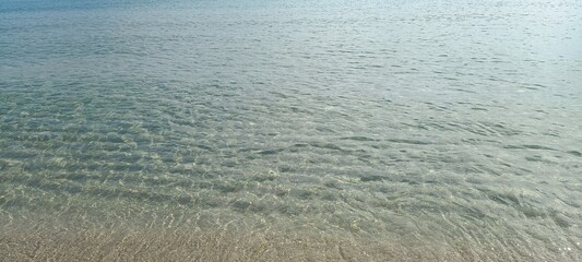 clear water, mediterranean sea in Sardinia Italy