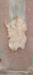 old house wall, Sardinia shape