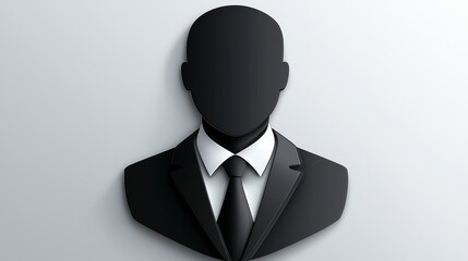 Confident black man in business suit and tie portrait of professional success