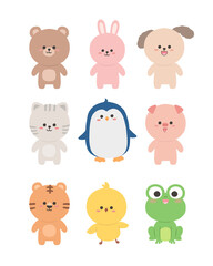 Obraz premium set of cartoon animals