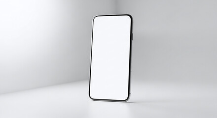 Modern Smartphone with Blank Screen. Ai generation