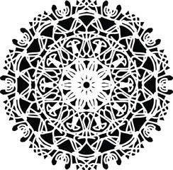 Decorative festive mandala background for festival invite design