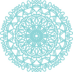 Green festive mandala for invite background