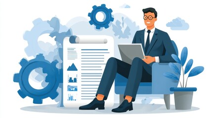 corporate business training AI artificial intelligence, Smart Management education, digital online network e-learning technology, innovation team collaboration