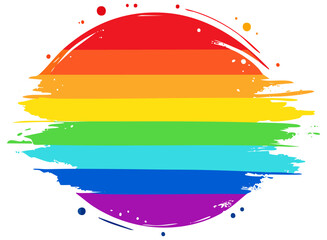 Abstract rainbow background with room for text 