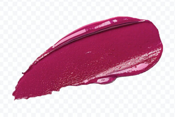 realistic 3d smooth glossy lipstick swatch smear smudge in different color style isolated on transparent background	
