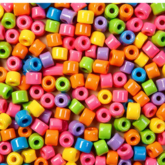 colorful plastic caps