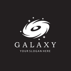 white space galaxy icon isolated on black background