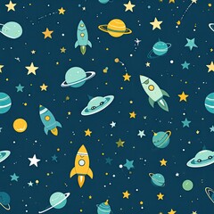Space-themed pattern