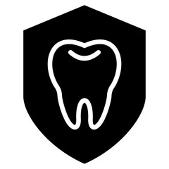 cavity prevention glyph icon