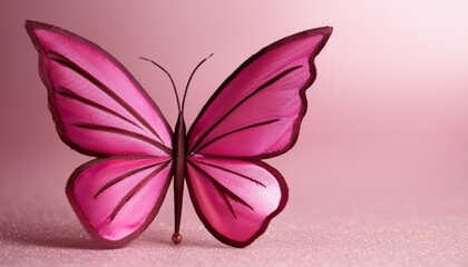 pink fake butterfly