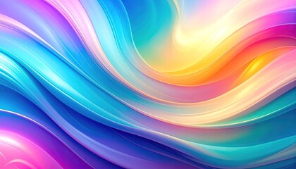 Obraz premium Abstract Swirling Multicolored Background with Gradient and Smooth Texture