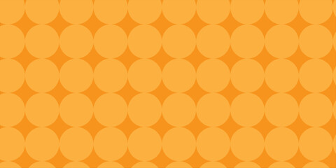 Seamless Retro Circle Pattern Background in Orange Tones