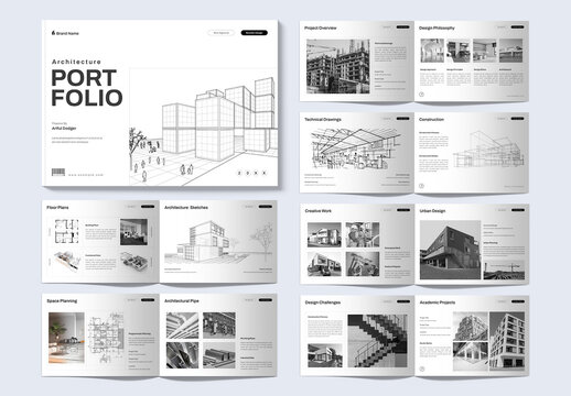 Minimalist Architecture Portfolio Booklet Template
