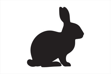Fototapeta premium Rabbit Silhouette