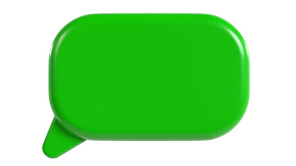 緑色の吹き出しアイコン