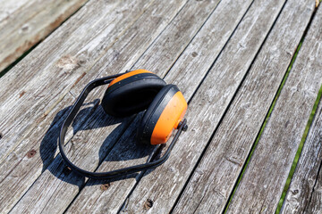 Orange Hearing Protection Ear Muffs