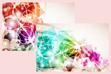 unique creative colorful geometric background