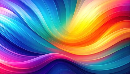 Fototapeta premium Abstract Wave Of Colorful Colors Creating A Dynamic And Vibrant Background