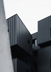 Modern Dark Gray Building Architecture