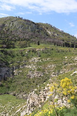 View from the Doric Temple of Segesta, Sicily, Italy