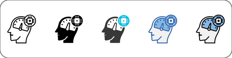 Neuroprosthetics Icon Pack Multistyle Illustration