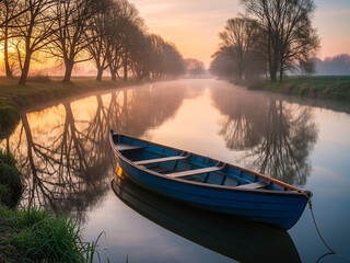 Obraz premium sunrise over the river