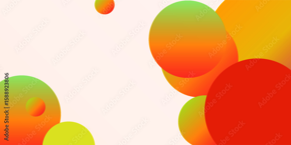 Poster gradient background with colorful metaball shapes. morphing multicolored blobs. vector 3d illustrati