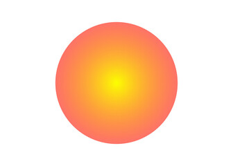 Gradient glowing red to yellow circular sunburst design for overlays and backgrounds