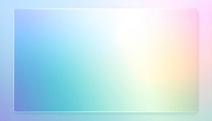 Abstract Gradient Rectangle With Soft Pastel Color Transitions And Modern Design Elements