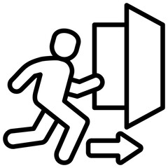 Emergency Evacuation Icon