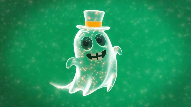 Cartoon ghost character illustration