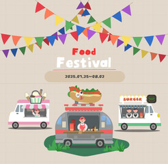 Naklejka premium foodfestival