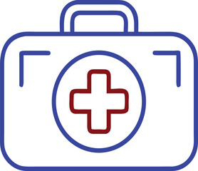 Obraz premium First Aid Health Line Art