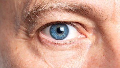 Obraz premium Close-up of a blue eye (1)