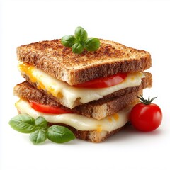 Grilled cheese sandwich with tomato