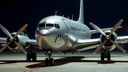 Naklejka premium Wings of Wanderlust: Aircraft Primed for Adventure at the Bustling Airport Hub