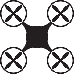 Flying Drone Silhouette Vector

Quadcopter Technology Illustration

Remote-Controlled Drone Design

Modern Drone in Flight Graphic

Aerial Drone Silhouette Art