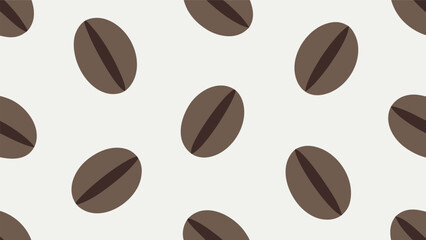 coffee beans seamless background