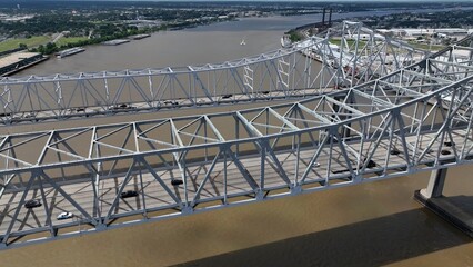 Crescent City Connection bridge formerly the Greater New Orleans Bridge carrying U.S. 90 Business...