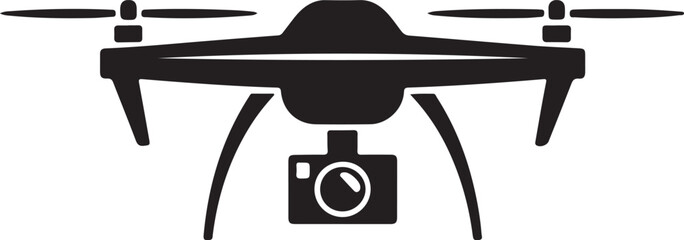 Flying Drone Silhouette Vector

Quadcopter Technology Illustration

Remote-Controlled Drone Design

Modern Drone in Flight Graphic

Aerial Drone Silhouette Art